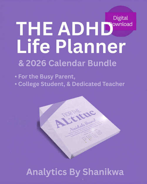 ADHD Life Planner Bundle monthly spread