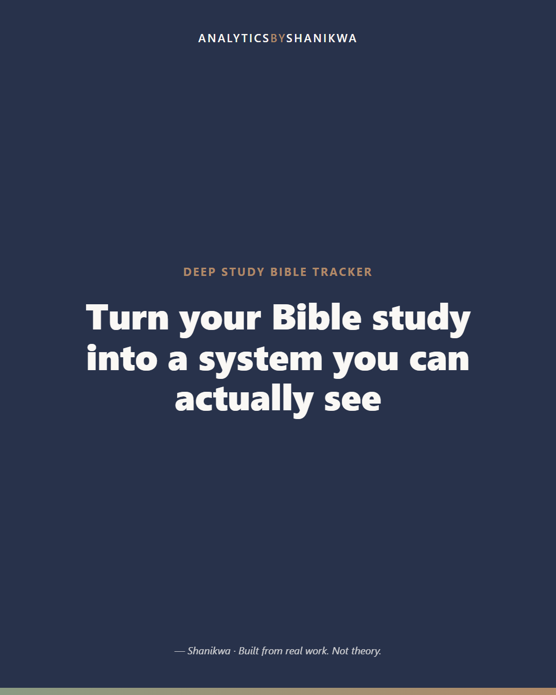 Deep Study Bible Tracker — product cover