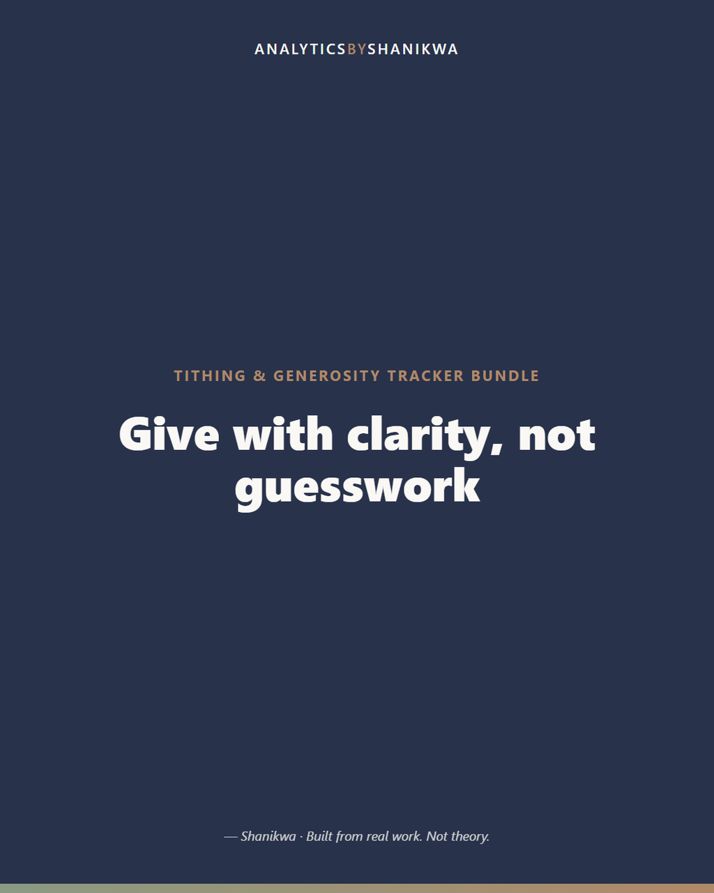 Tithing & Generosity Tracker Bundle — product cover