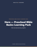 Preschool Bible Basics Learning Pack — product cover