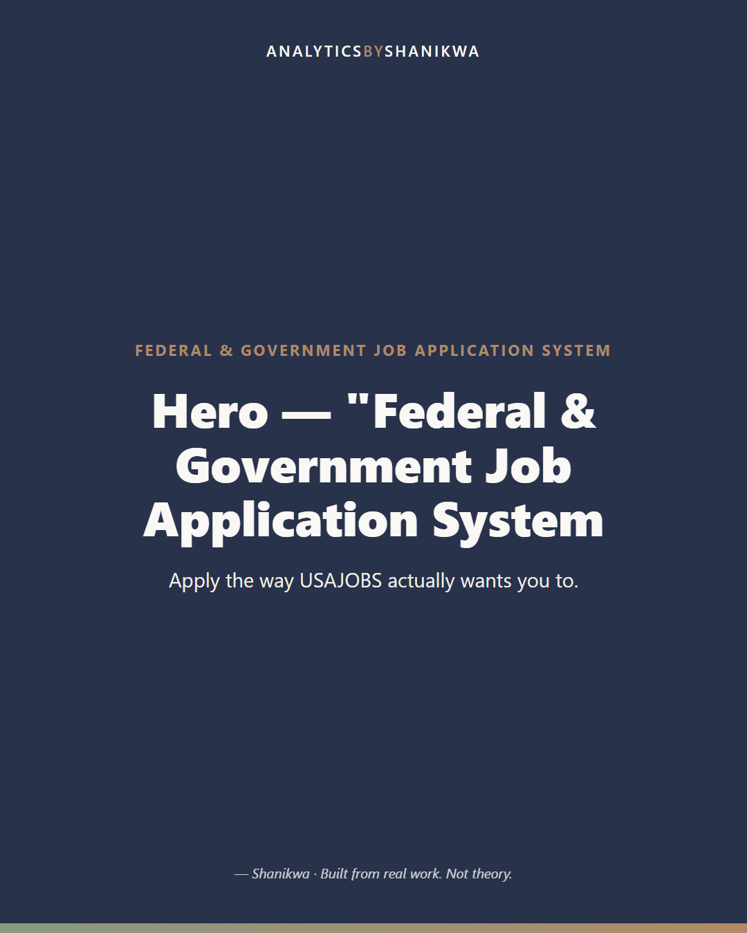 Federal & Government Job Application System — product cover