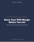 Print-on-Demand Profit Calculator Bundle — product cover
