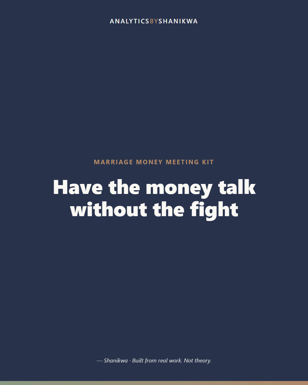 Marriage Money Meeting Kit — product cover
