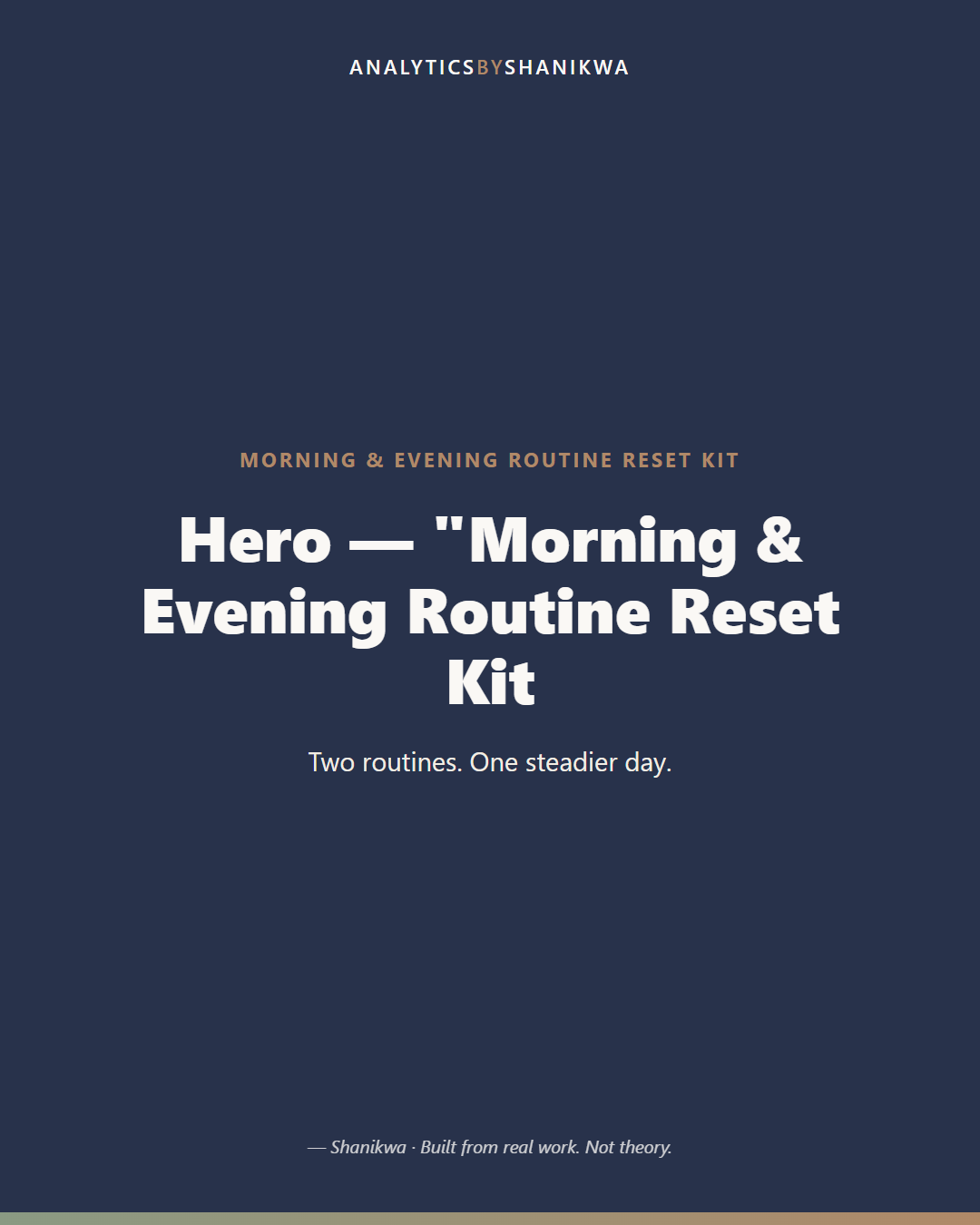 Morning & Evening Routine Reset Kit — product cover