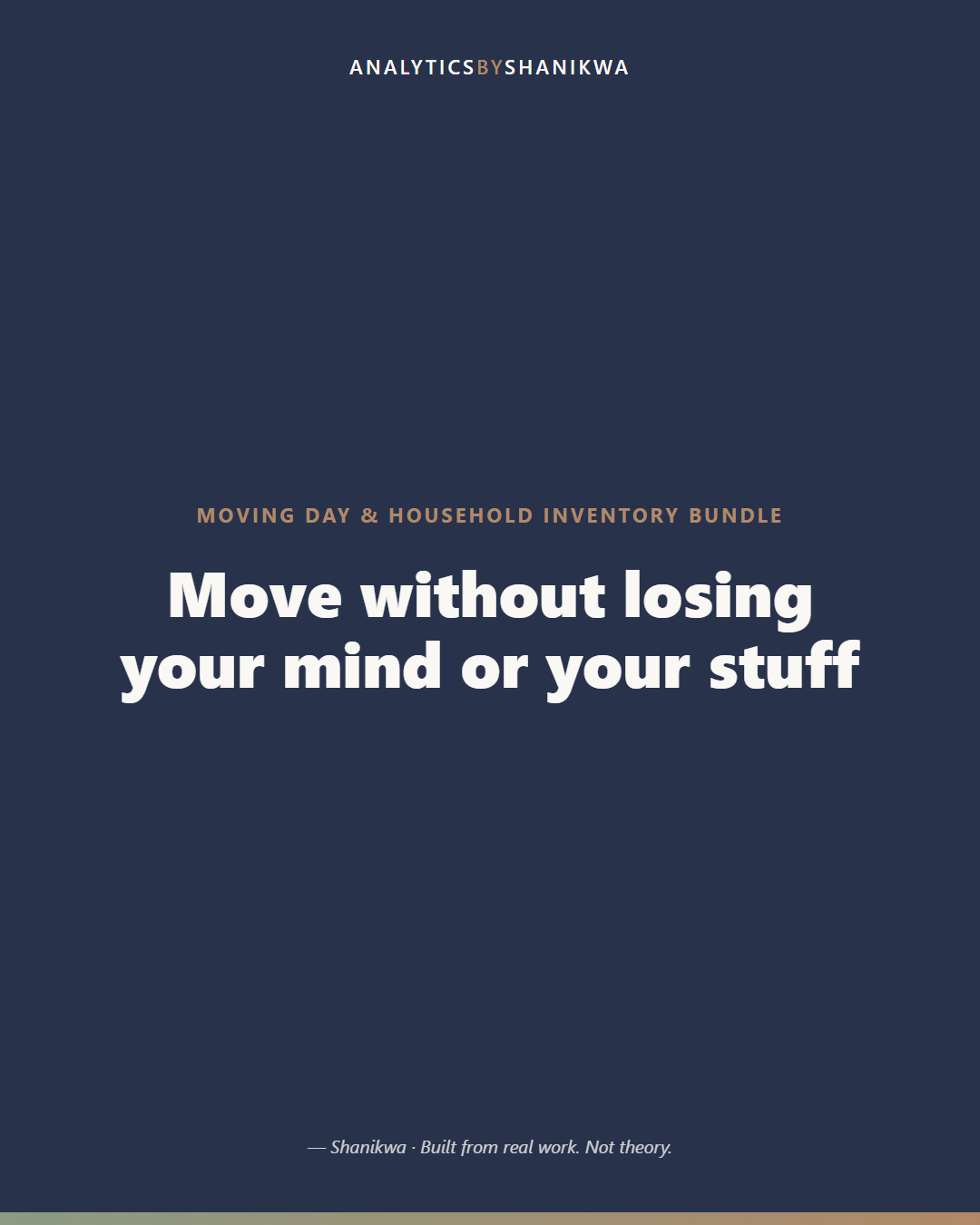 Moving Day & Household Inventory Bundle — product cover