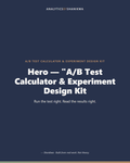 A/B Test Calculator & Experiment Design Kit — product cover