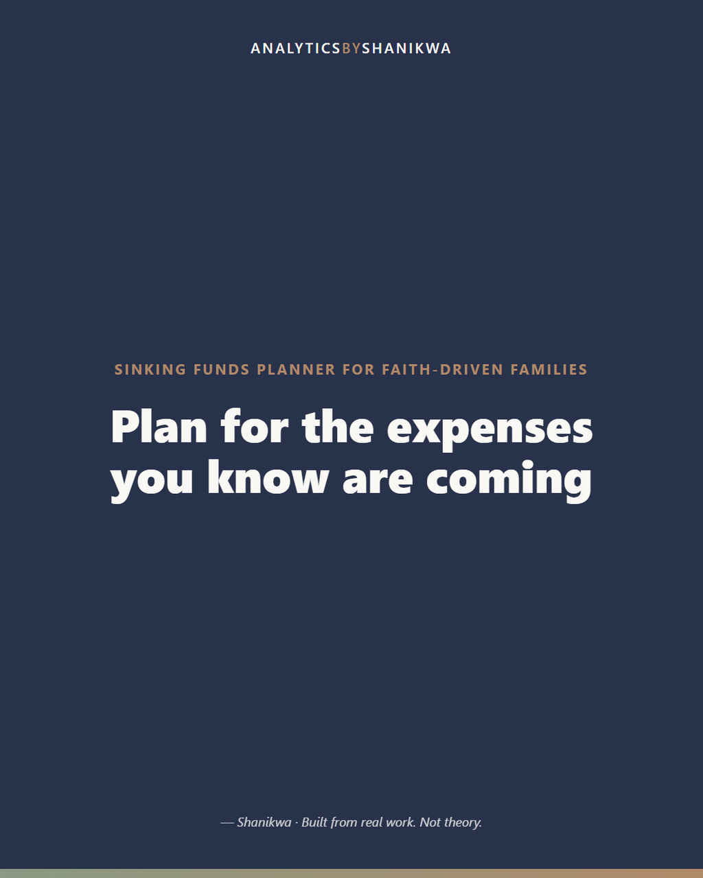 Sinking Funds Planner for Faith-Driven Families — product cover