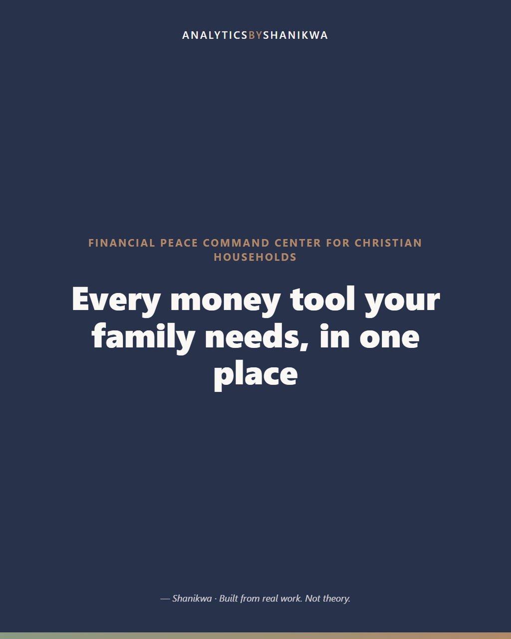 Financial Peace Command Center for Christian Households — product cover