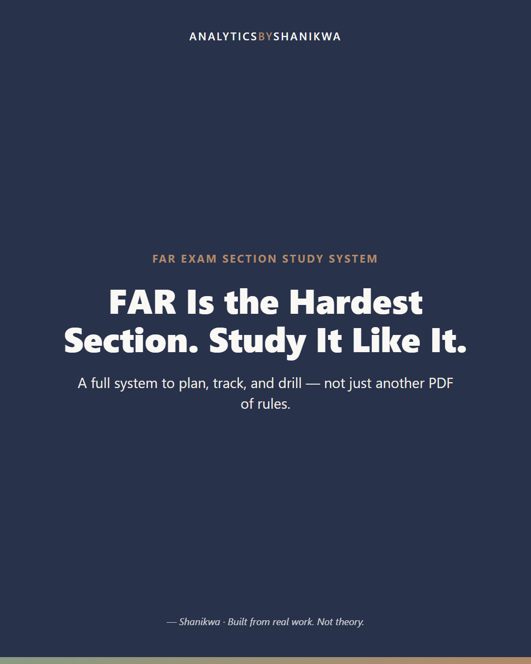 FAR Exam Section Study System — product cover