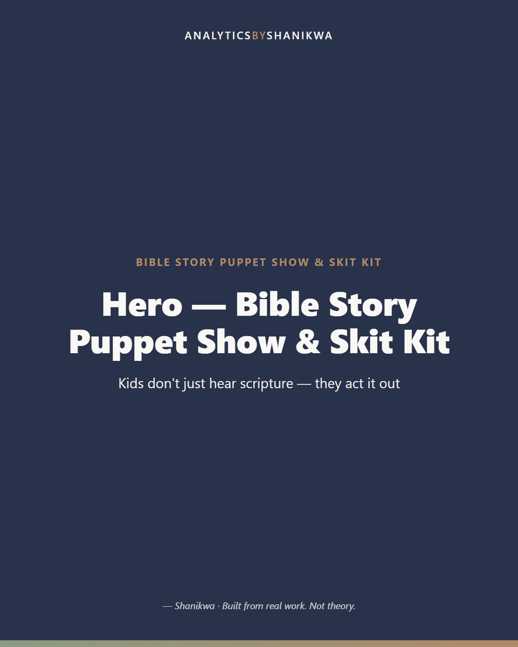 Bible Story Puppet Show & Skit Kit — product cover