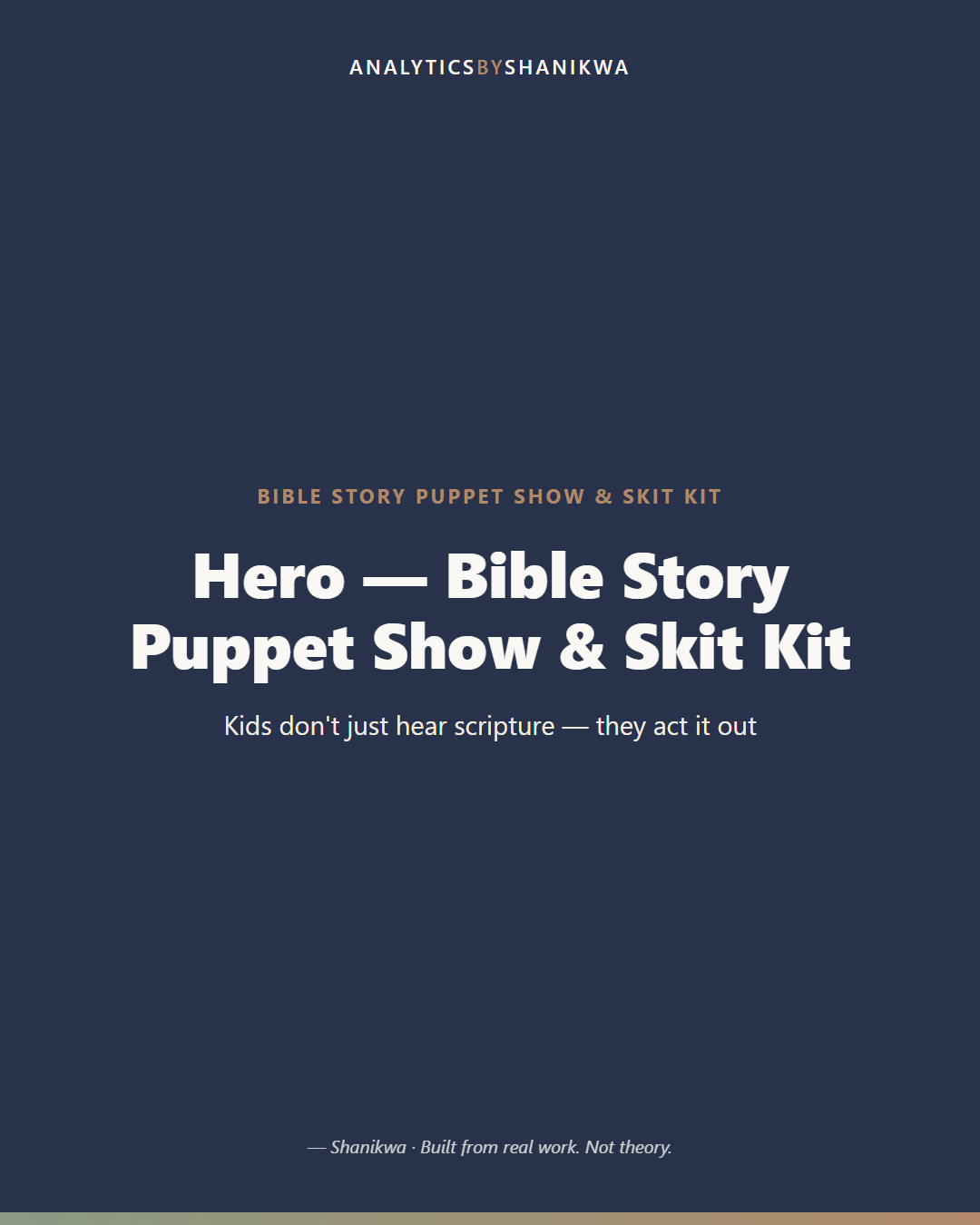 Bible Story Puppet Show & Skit Kit — product cover