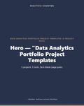 Data Analytics Portfolio Project Templates (3-Project Pack) — product cover