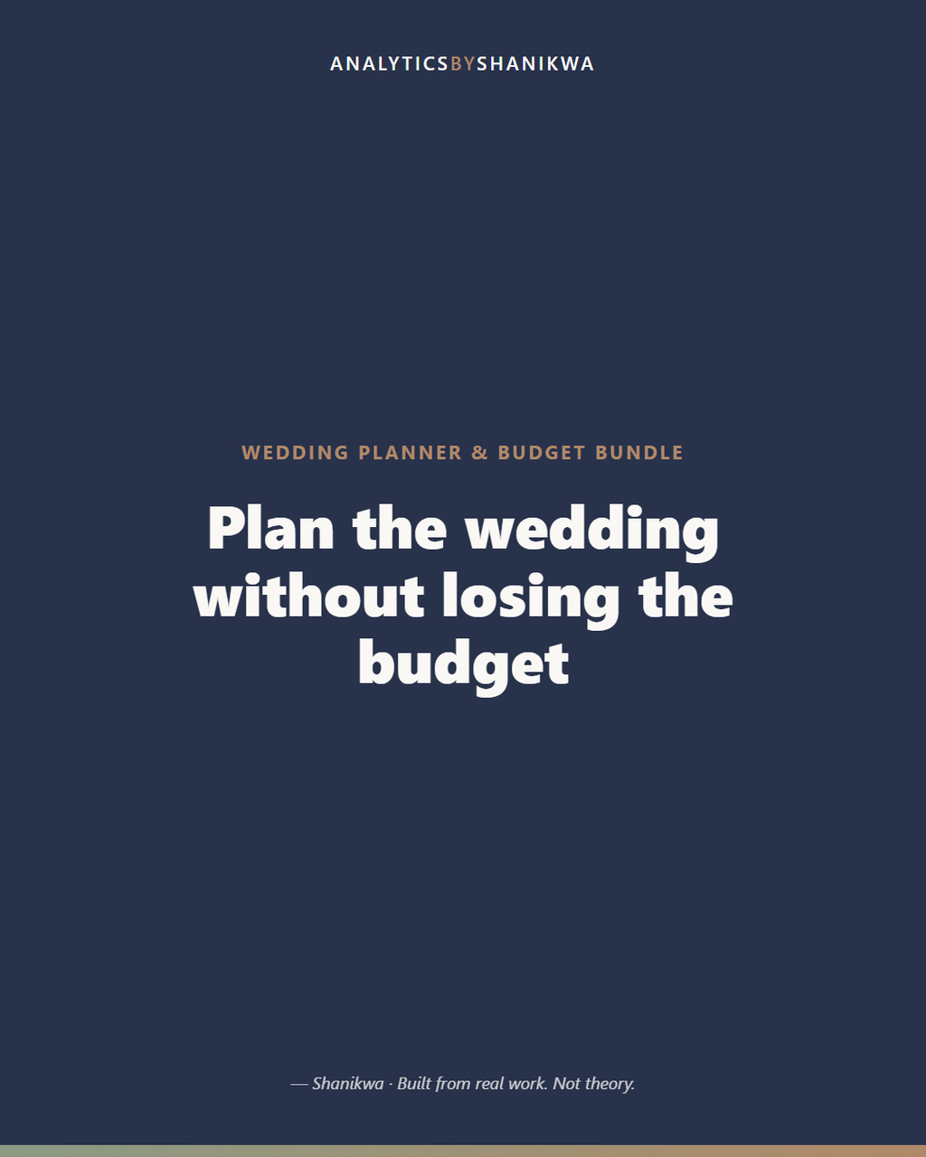 Wedding Planner & Budget Bundle — product cover