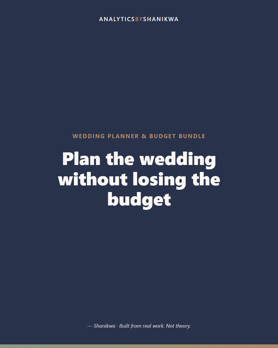 Wedding Planner & Budget Bundle — product cover