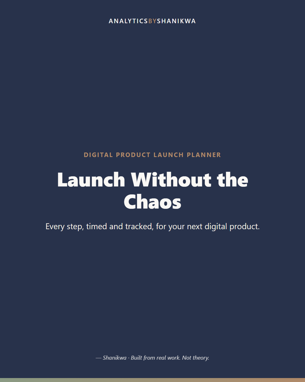 Digital Product Launch Planner — product cover