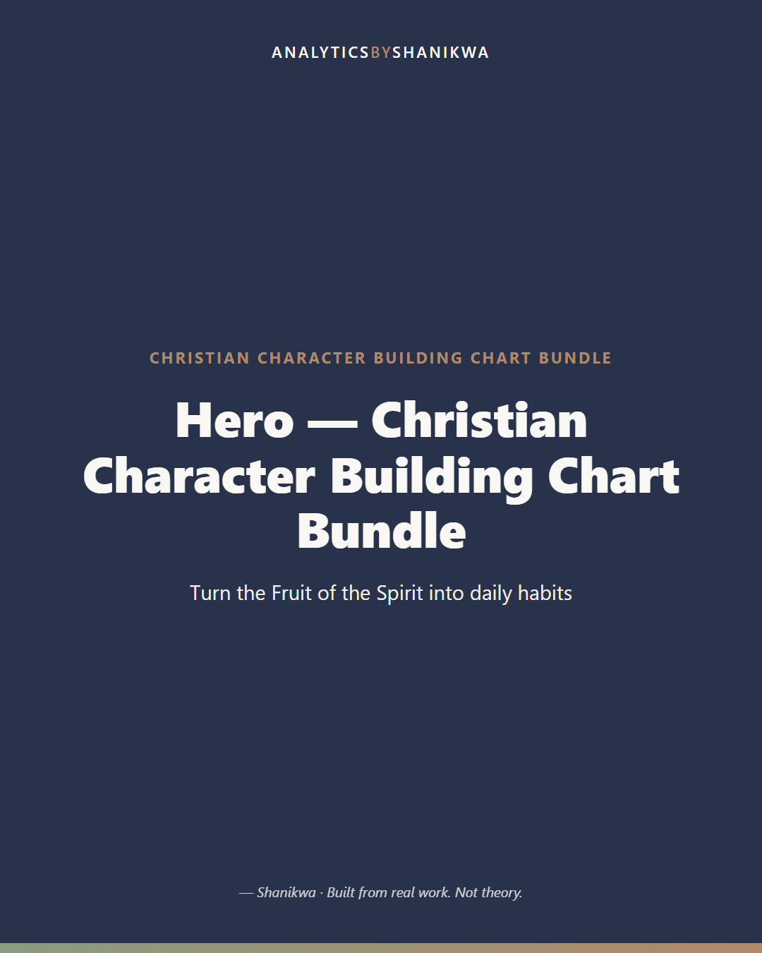 Christian Character Building Chart Bundle — product cover