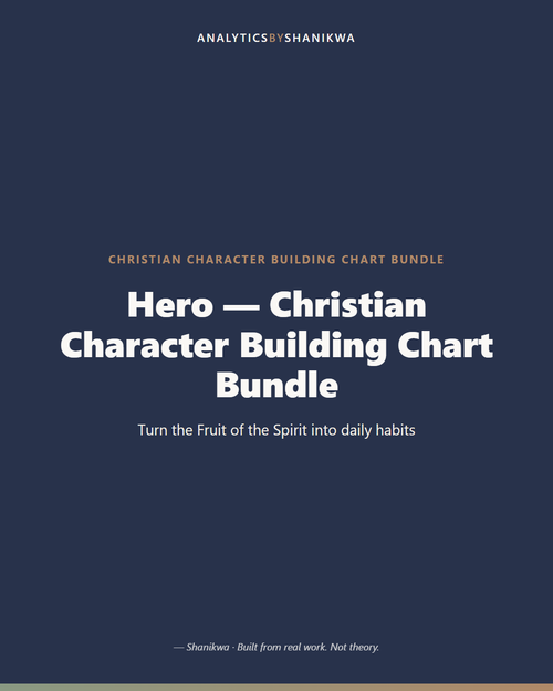 Christian Character Building Chart Bundle — product cover