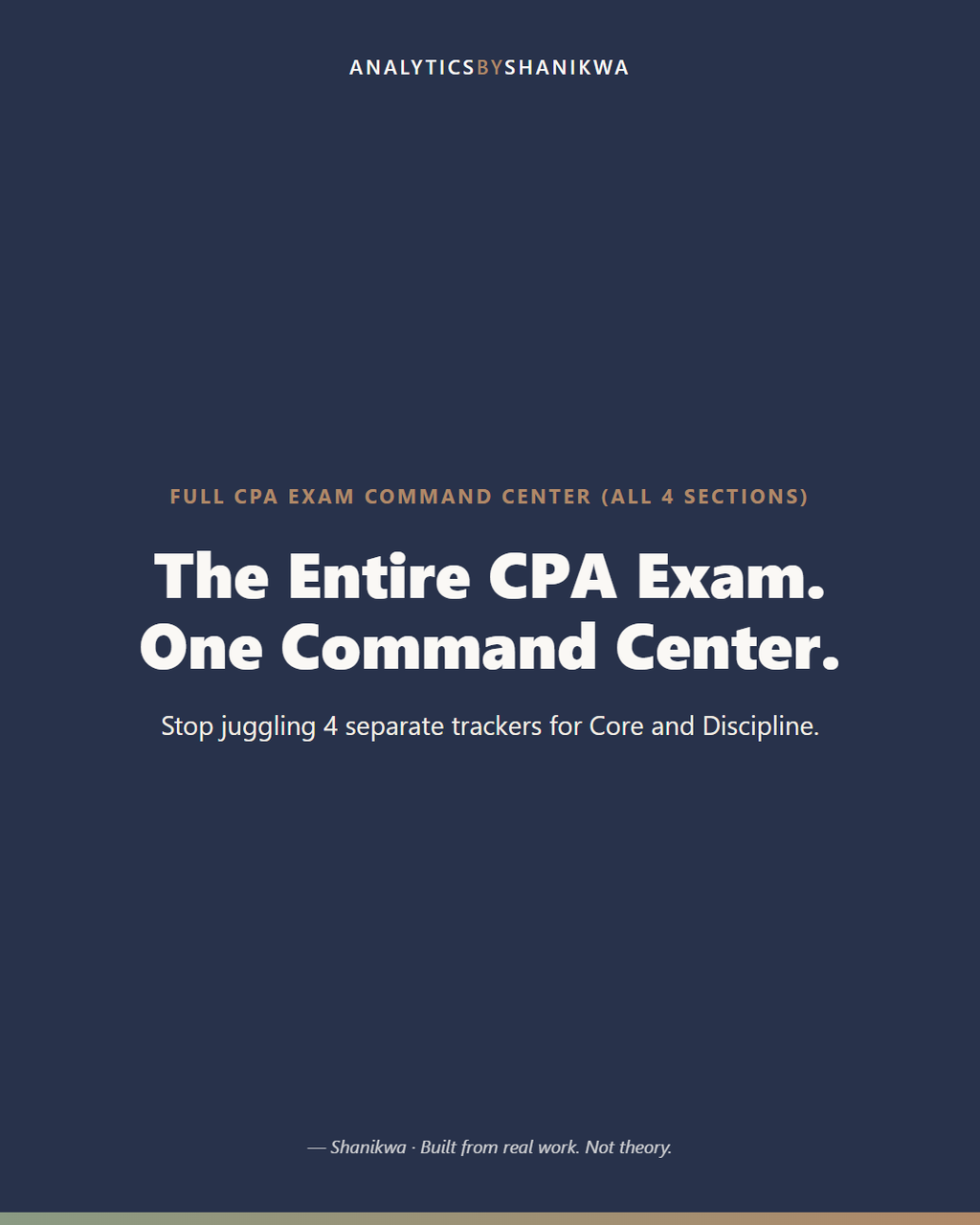 Full CPA Exam Command Center (All 4 Sections) — product cover