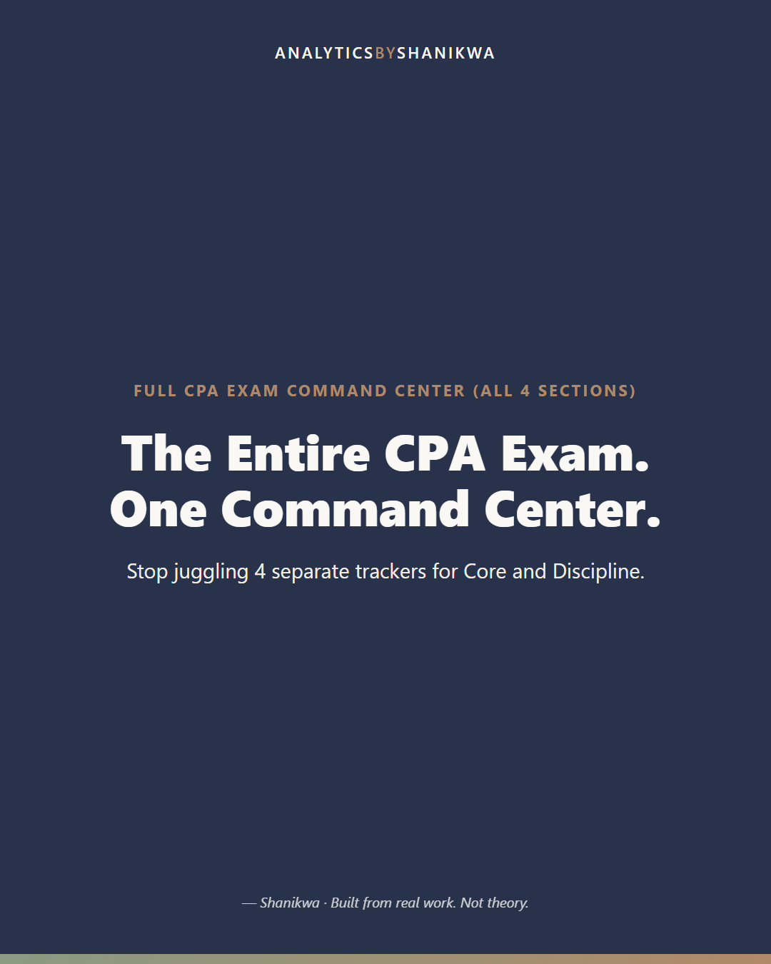 Full CPA Exam Command Center (All 4 Sections) — product cover