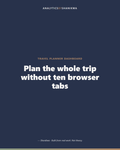 Travel Planner Dashboard — product cover