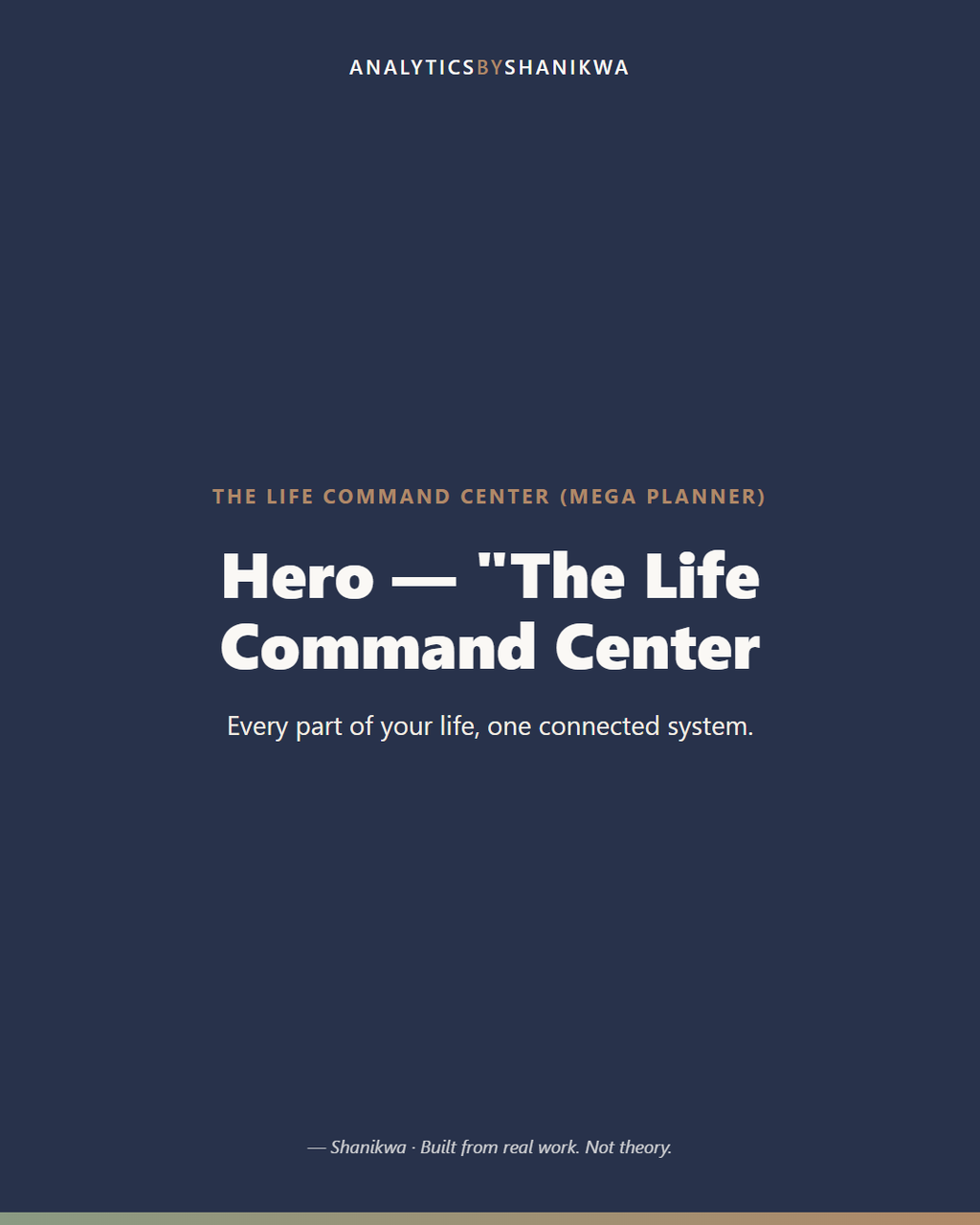 The Life Command Center (Mega Planner) — product cover