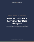 Statistics Refresher for Data Analysts — product cover