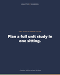 Unit Study Planner System — product cover