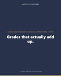 Homeschool Teacher Gradebook & Report Card System — product cover