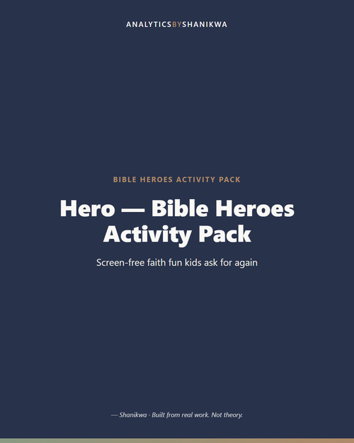 Bible Heroes Activity Pack — product cover