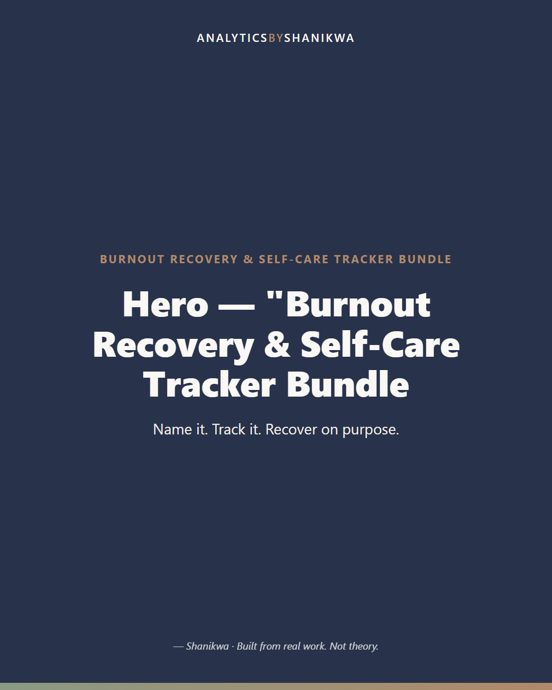 Burnout Recovery & Self-Care Tracker Bundle — product cover