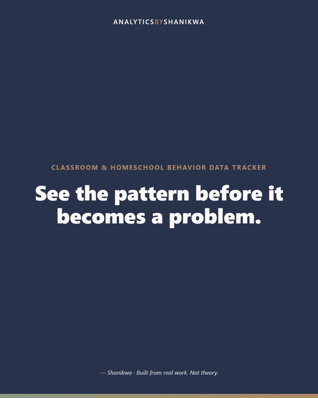 Classroom & Homeschool Behavior Data Tracker — product cover