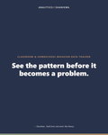 Classroom & Homeschool Behavior Data Tracker — product cover