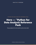 Python for Data Analysts Reference Pack — product cover