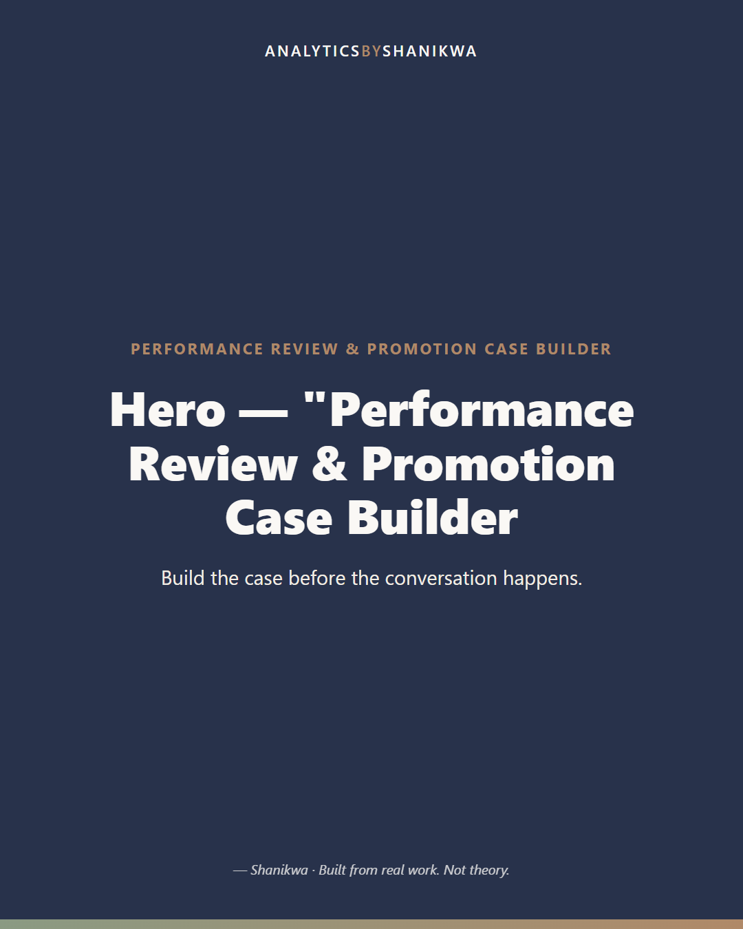 Performance Review & Promotion Case Builder — product cover