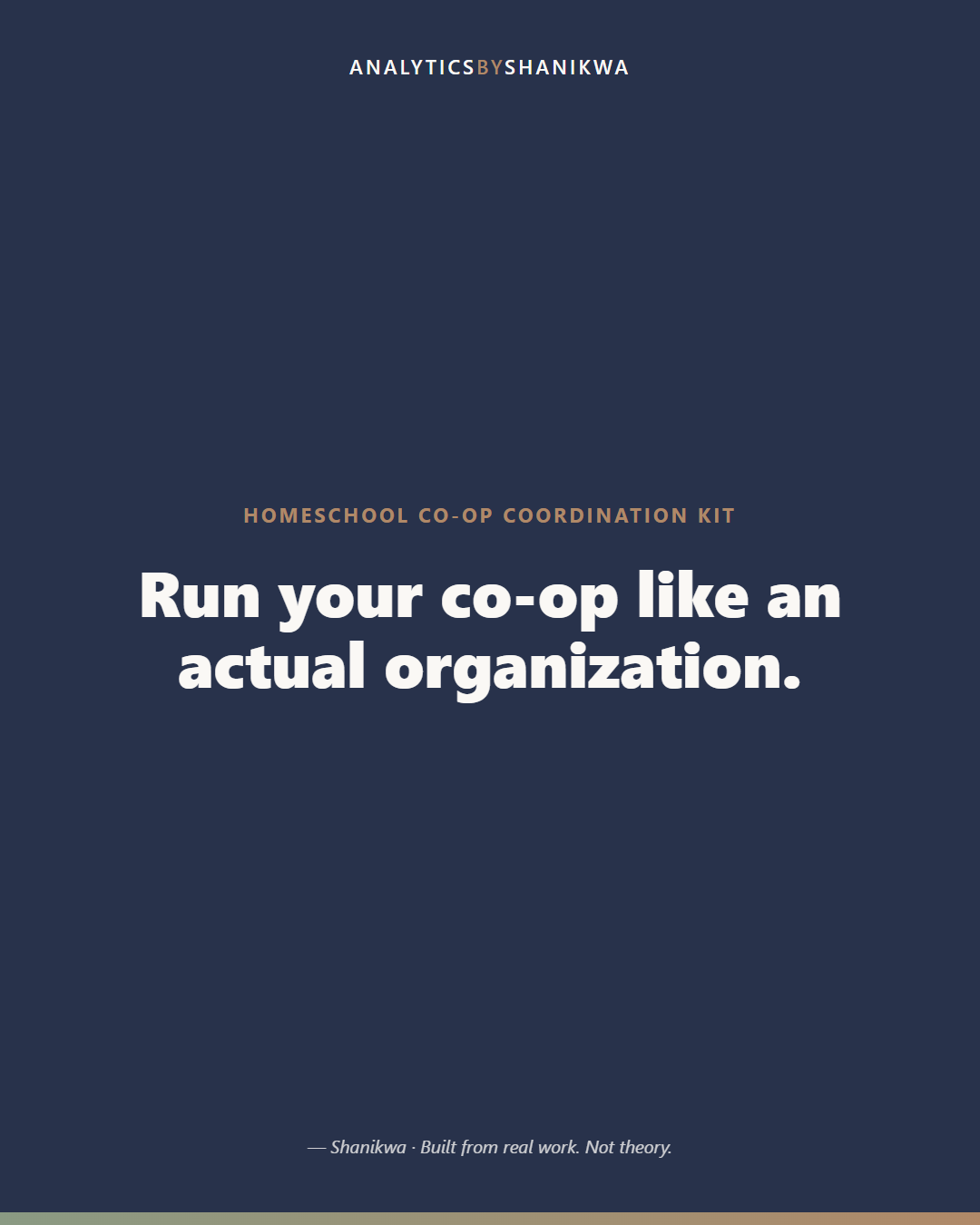 Homeschool Co-op Coordination Kit — product cover
