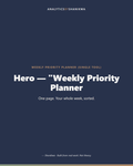 Weekly Priority Planner (Single Tool) — product cover
