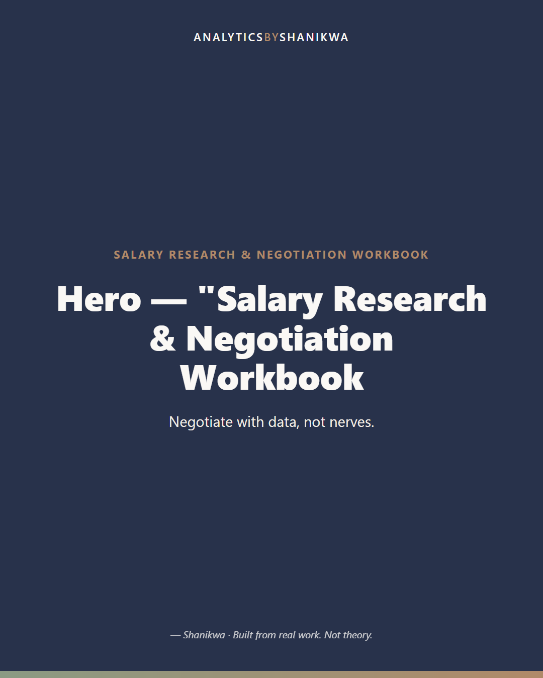 Salary Research & Negotiation Workbook — product cover