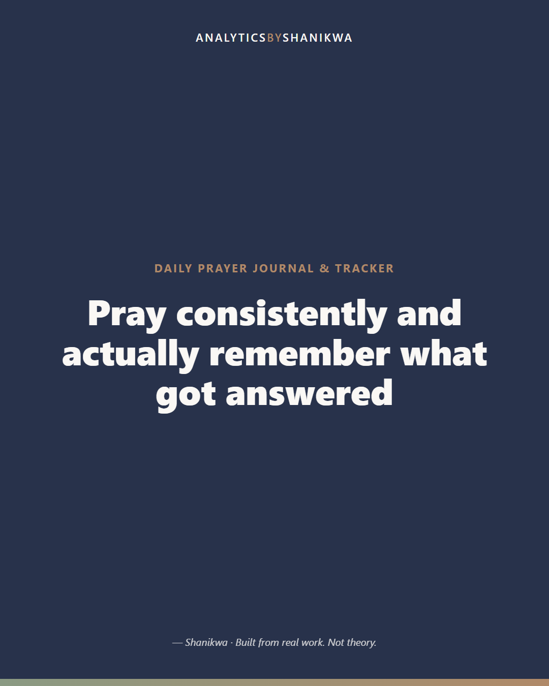 Daily Prayer Journal & Tracker — product cover