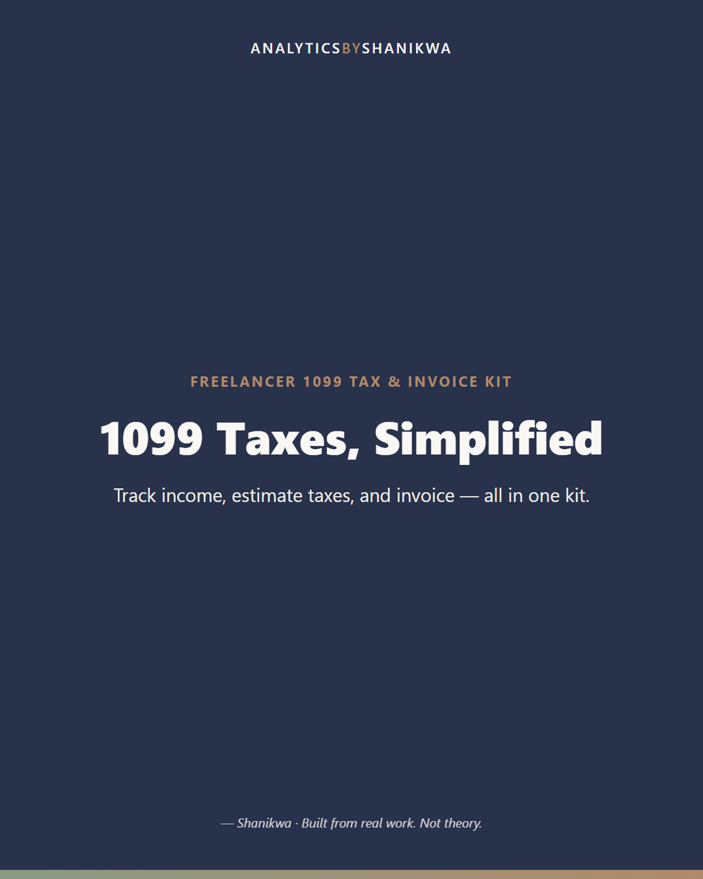 Freelancer 1099 Tax & Invoice Kit — product cover