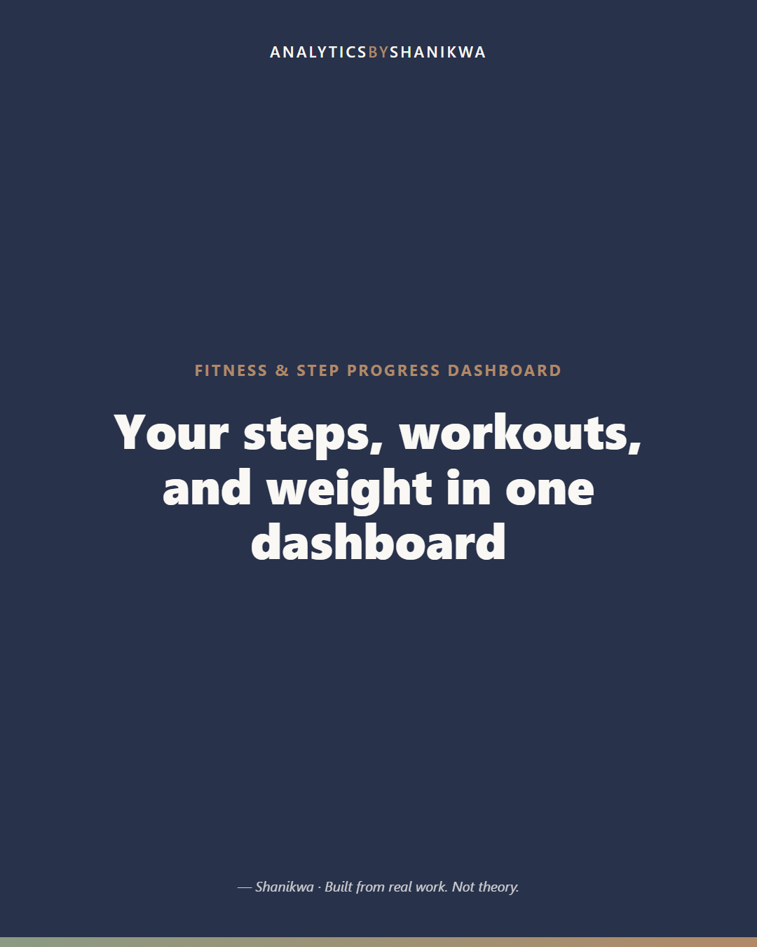 Fitness & Step Progress Dashboard — product cover