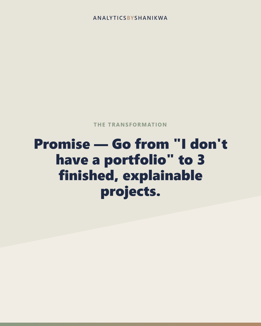 Data Analytics Portfolio Project Templates (3-Project Pack) — what it does for you