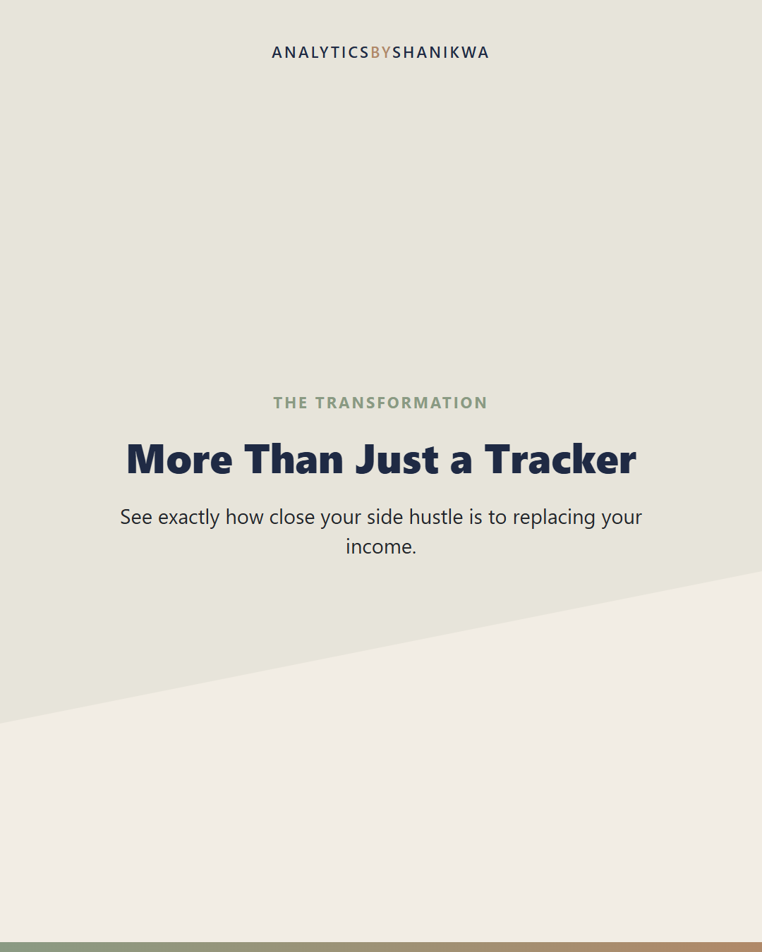 Side Hustle to Full-Time Income Tracker — what it does for you