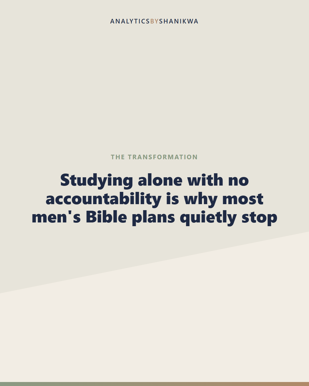 Men's Bible Study & Accountability System — what it does for you