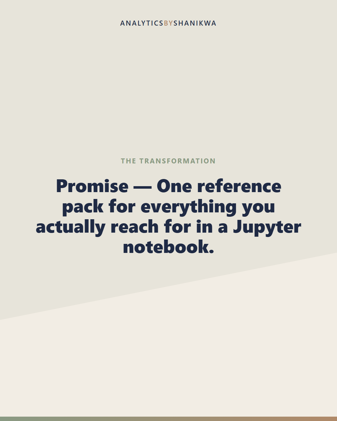 Python for Data Analysts Reference Pack — what it does for you