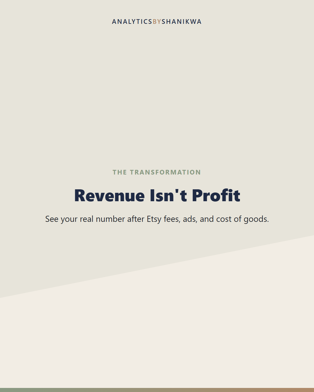 Etsy Seller Profit Dashboard — what it does for you