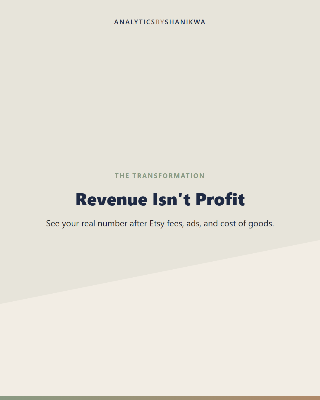 Etsy Seller Profit Dashboard — what it does for you