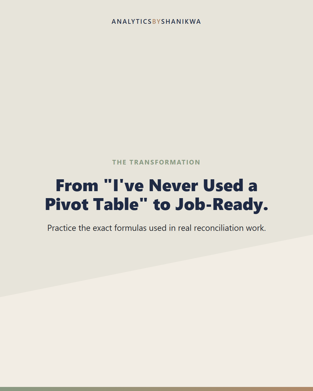 Excel & Google Sheets Skills for Accountants Workbook — what it does for you