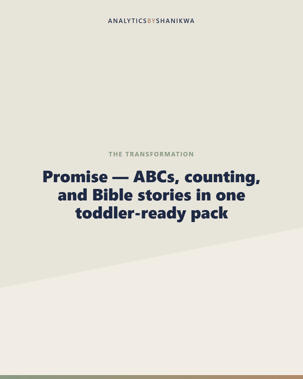 Preschool Bible Basics Learning Pack — what it does for you