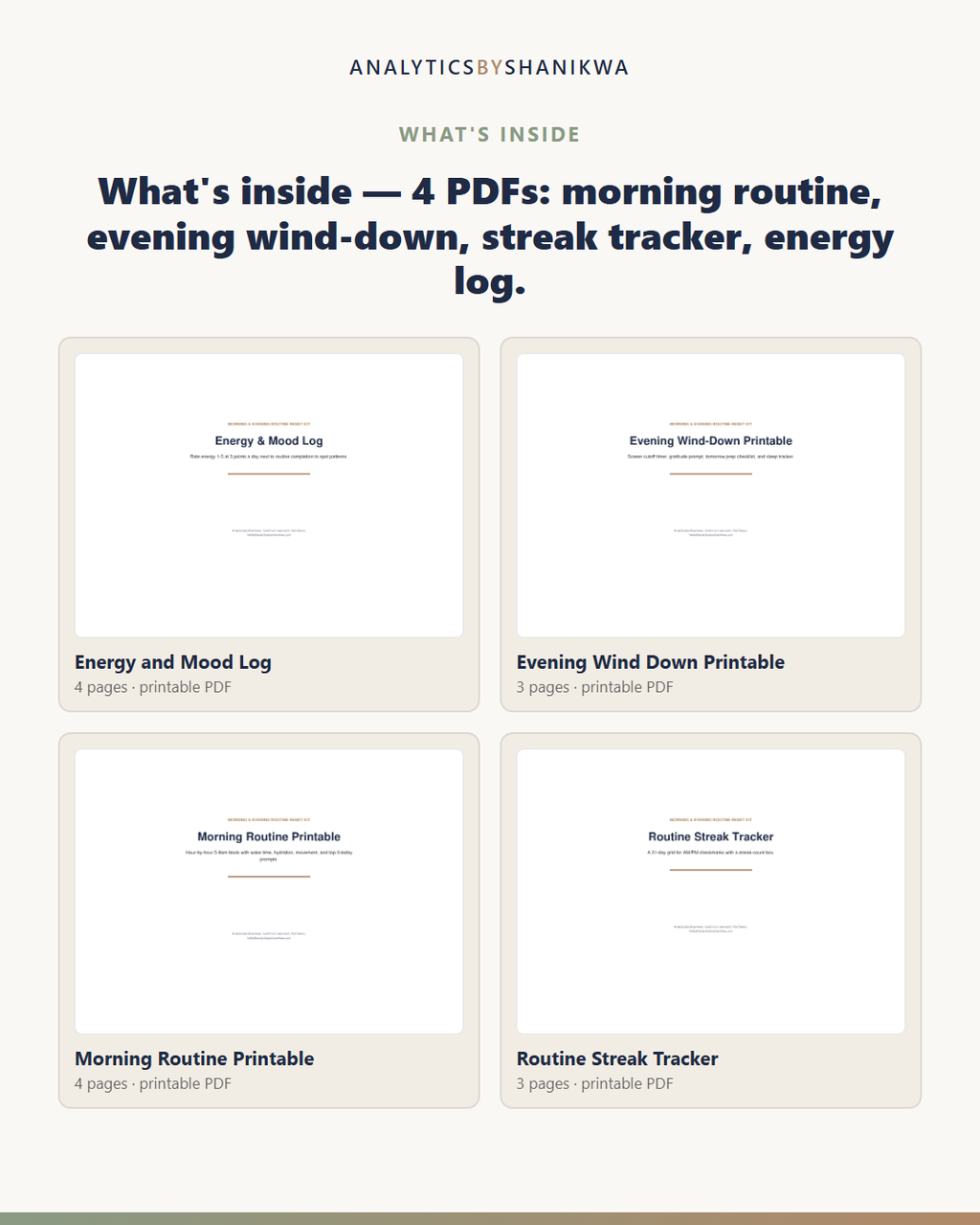 Morning & Evening Routine Reset Kit — the files you download