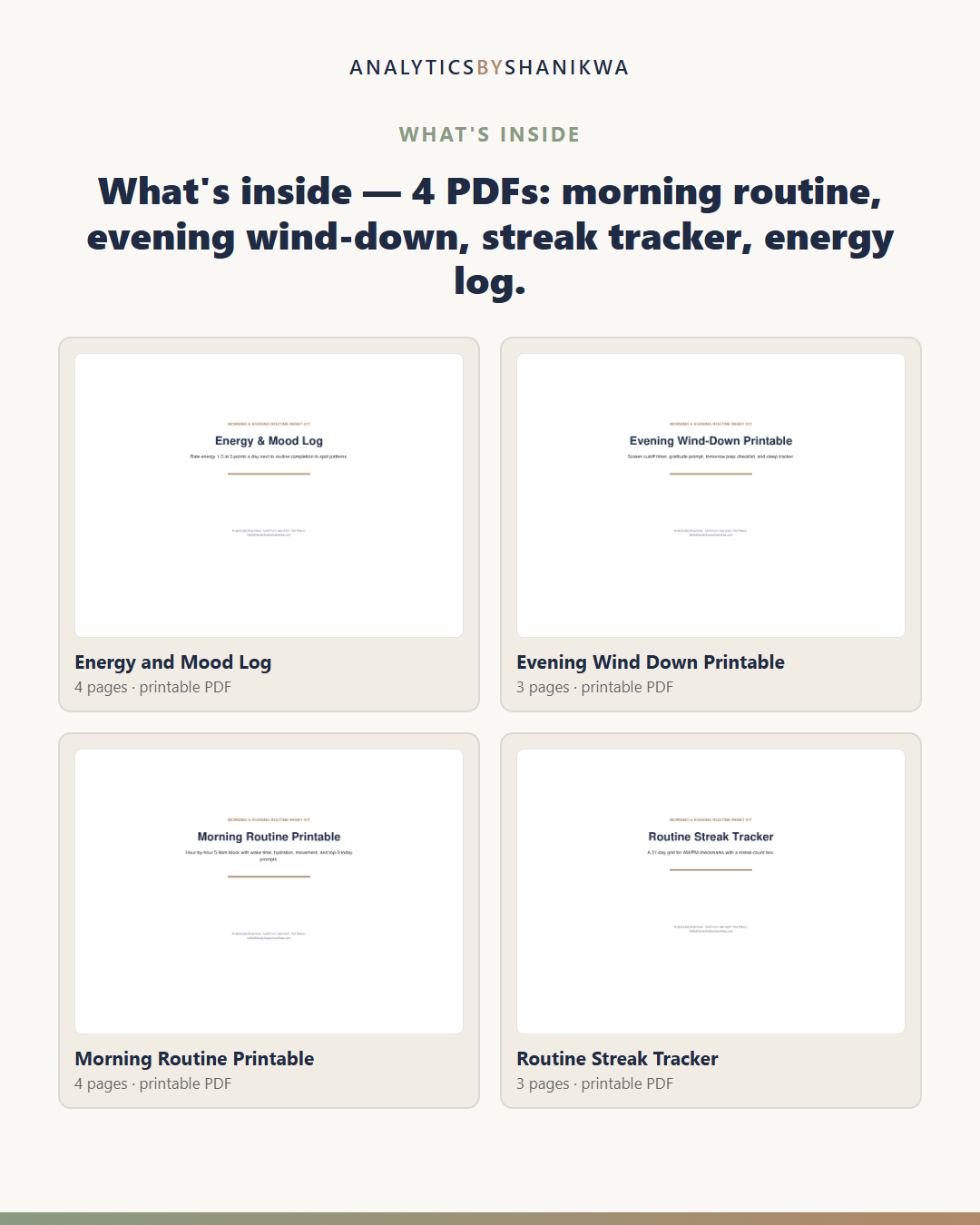 Morning & Evening Routine Reset Kit — the files you download